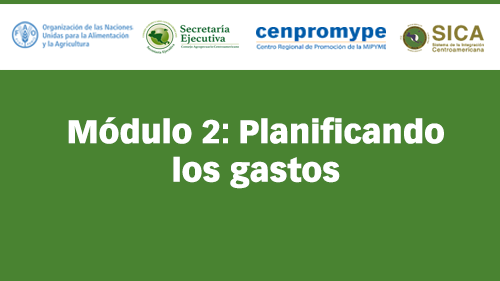 Módulo 2: Planificando los gastos